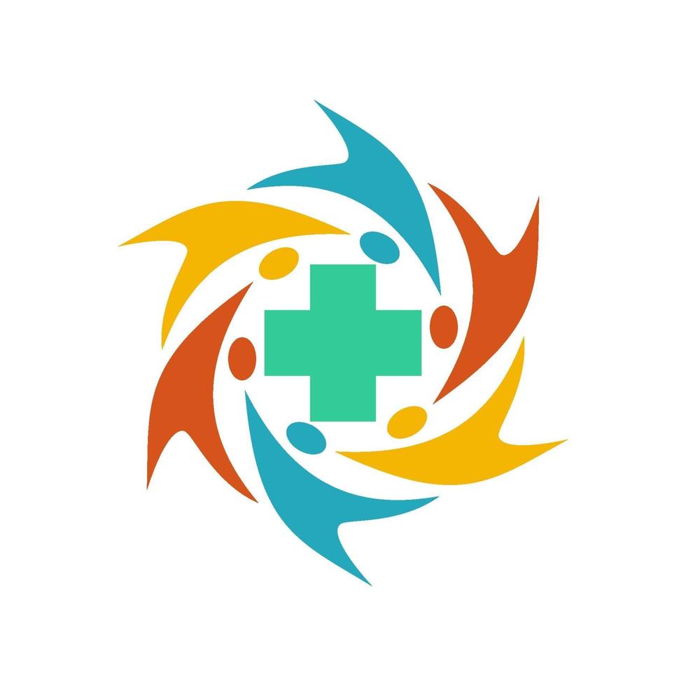 Cross Health Care Medical Icon Symbol Emblem vector