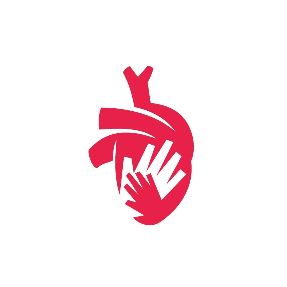 Ilustración de diseño de icono de vector de riesgo de ataque cardíaco