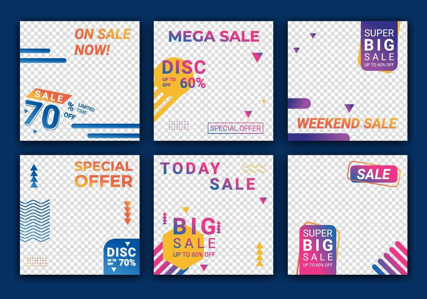 Slides abstract unique editable modern social media banner template.  Promotional web banner for social media. Suitable design for your promotion. Vector illustration with photo college
