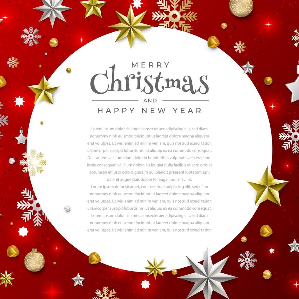 Xmas and happy new year vector