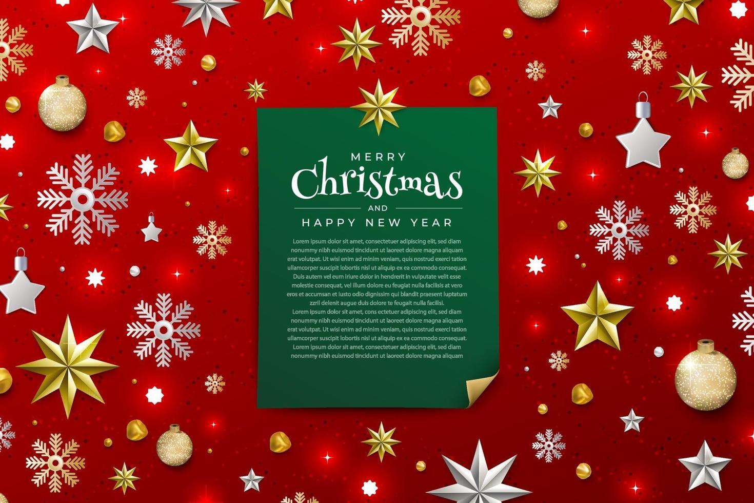 Xmas and happy new year vector