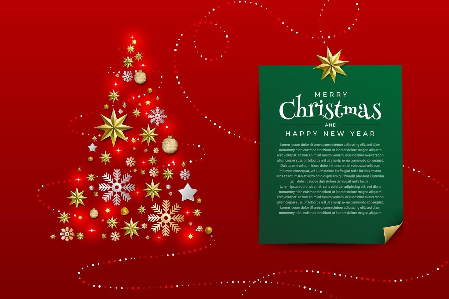 Xmas and happy new year vector