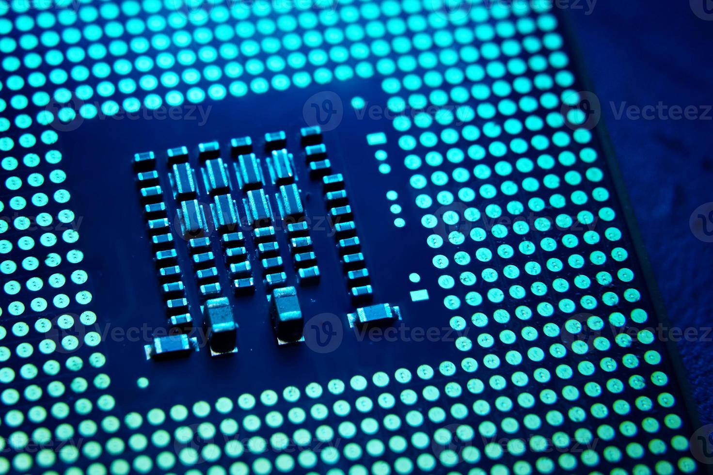 CPU, procesador de computadora con chip foto