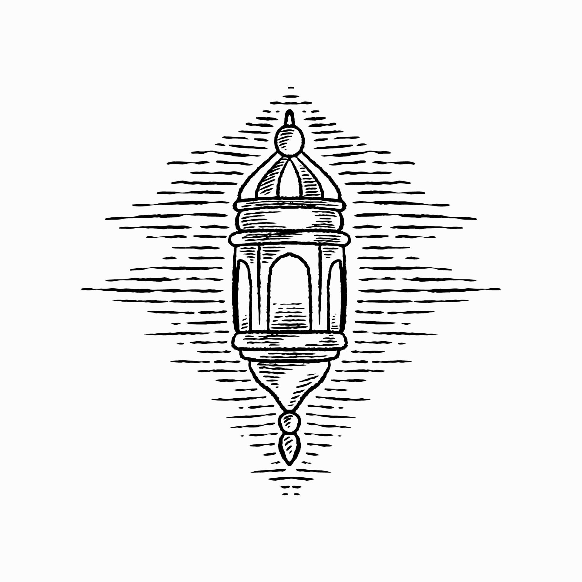 Burning kerosene lamp Antique oil lantern Ink  Stock Illustration  68023649  PIXTA