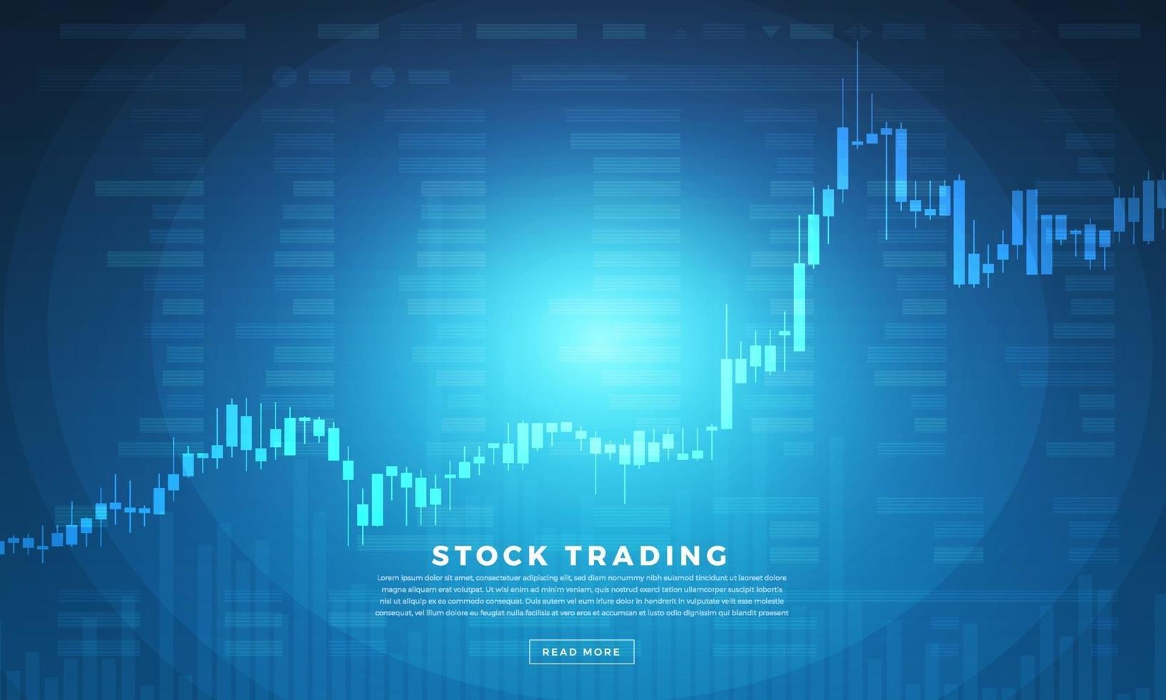 Stock trader exchange vector