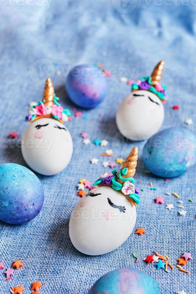 Easter eggs unicorns photo