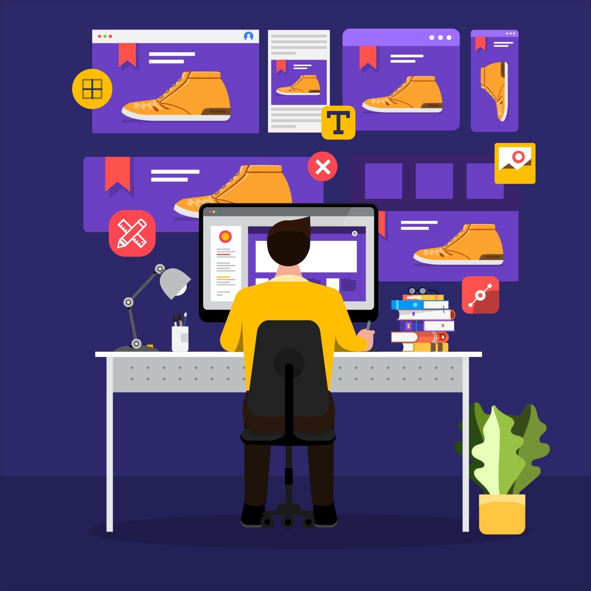 Web Designer and Programmer 2214643 Vector Art at Vecteezy
