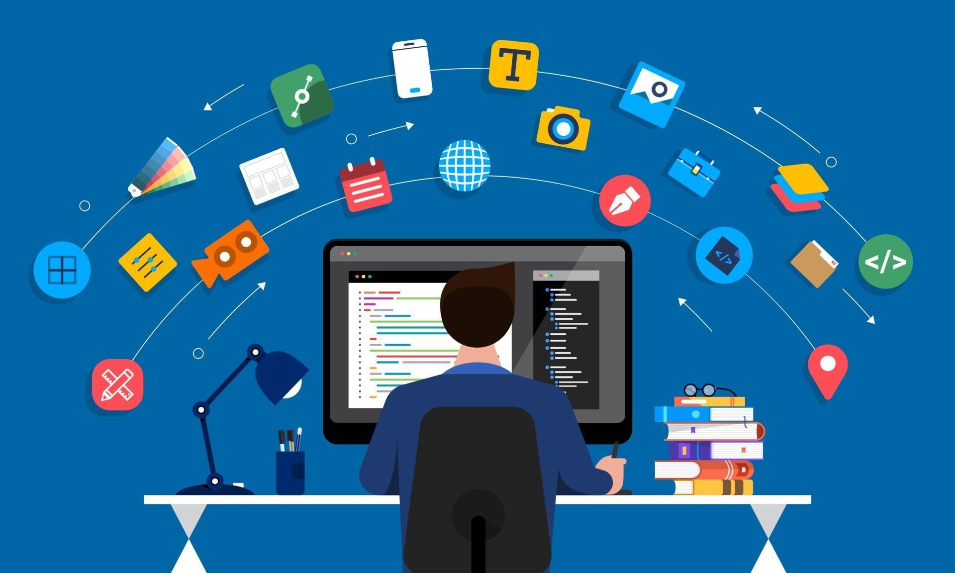 Web Designer and Programmer 2214644 Vector Art at Vecteezy