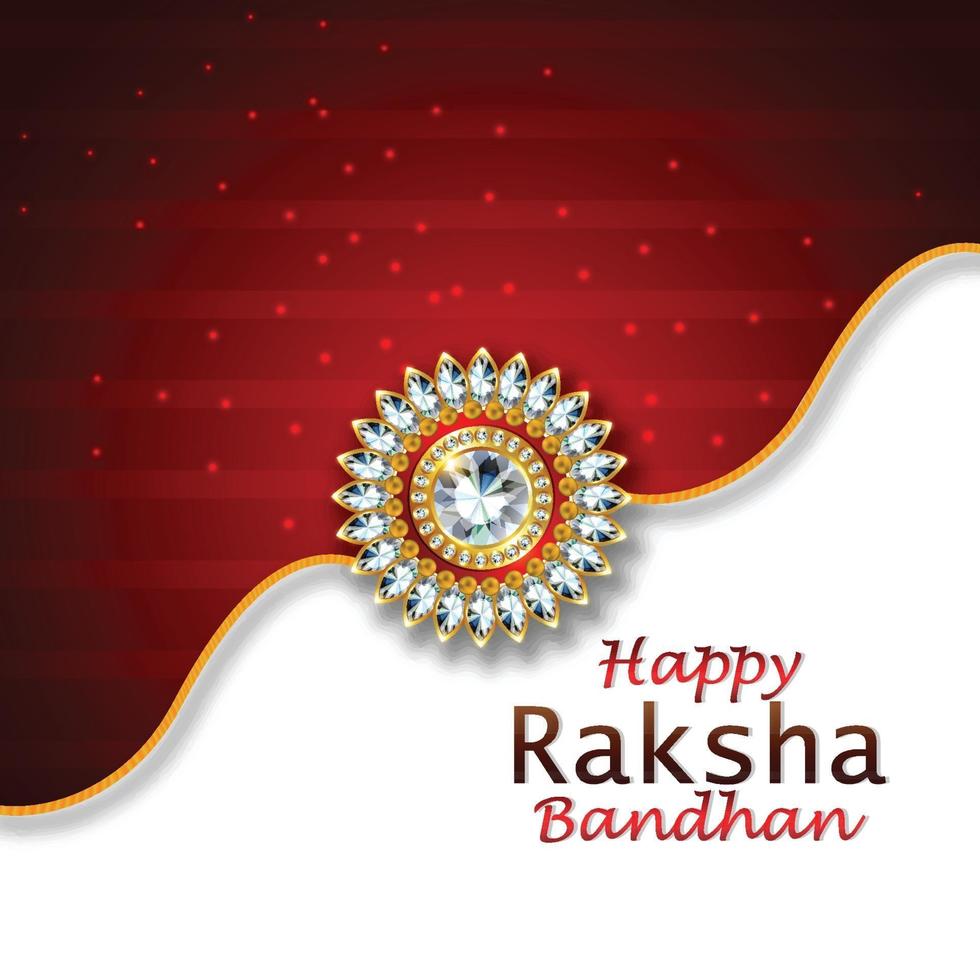 diseño de tarjeta rakhi para celebración feliz raksha bandhan vector