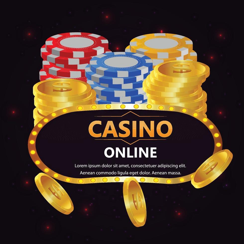 Casino free spin with playing cards poker vector