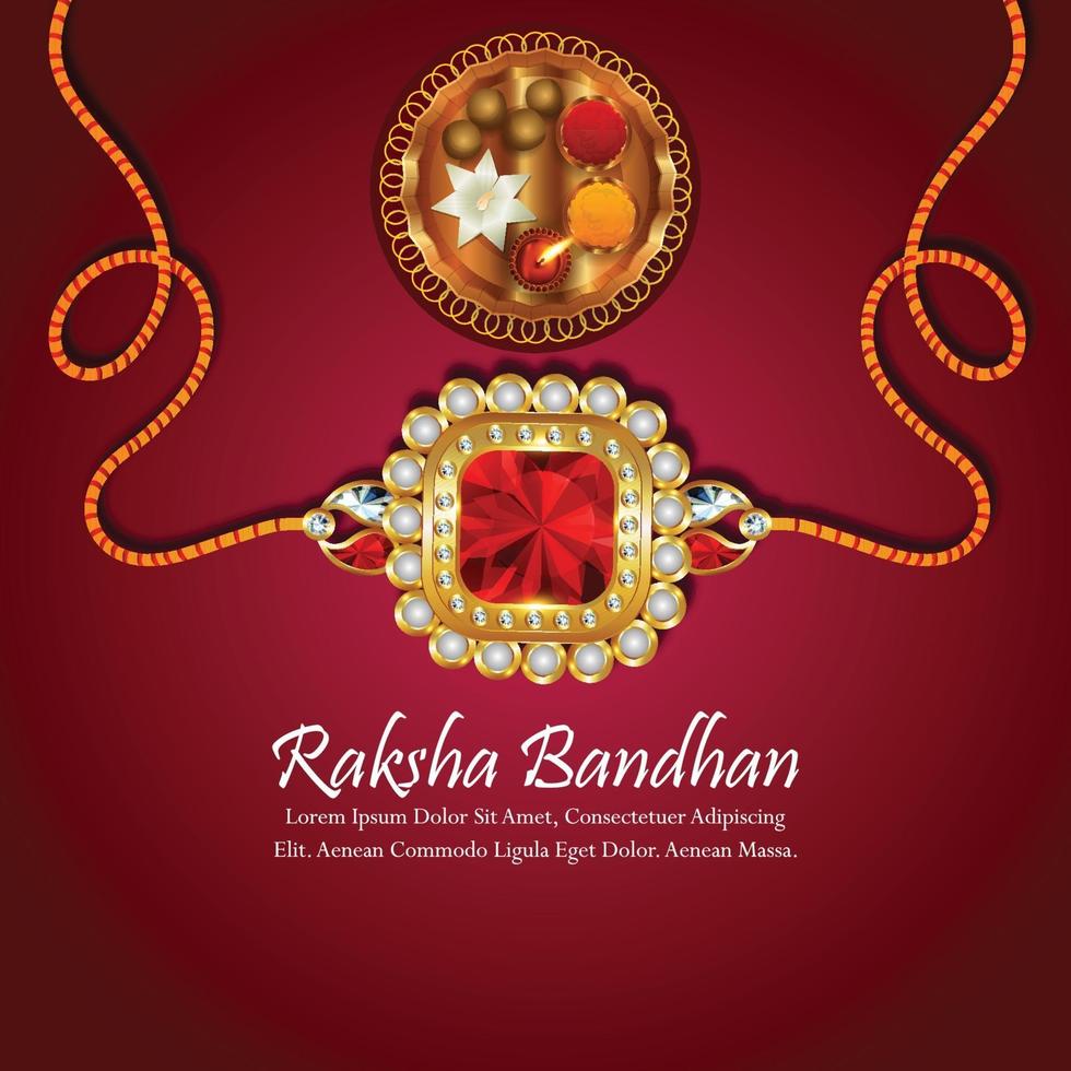 Happy raksha bandhan celebration background vector