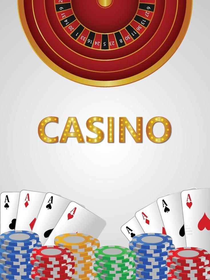 Free Vector  Realistic casino background