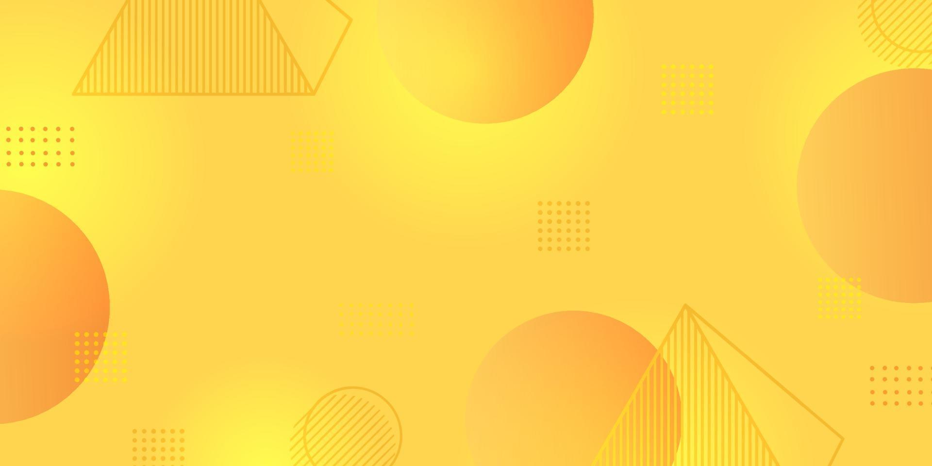 Gradient geometric shape background, yellow colors shape modern design. vector