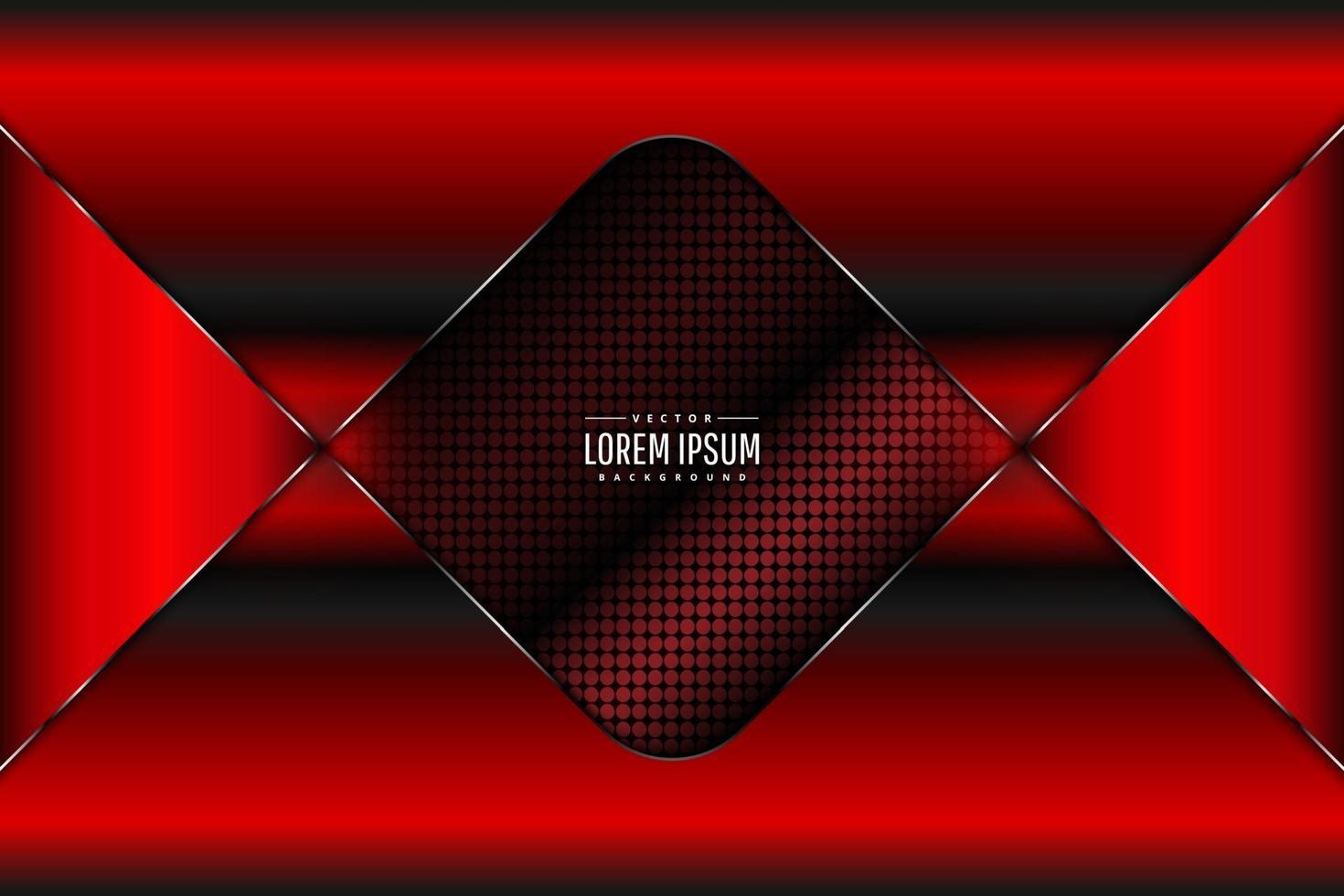 Red metallic background banner vector