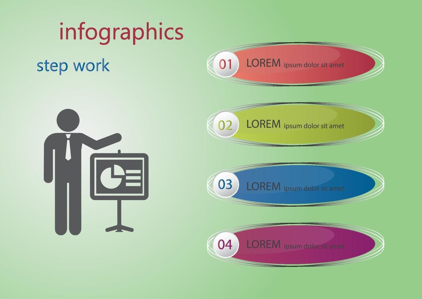 Presentation business infographic. vector
