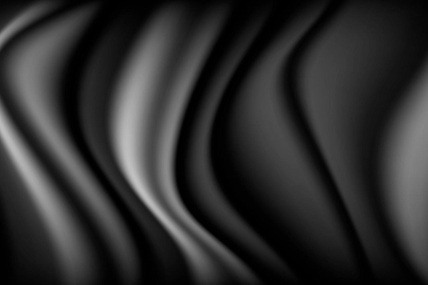 Black satin silky cloth smooth texture. vector