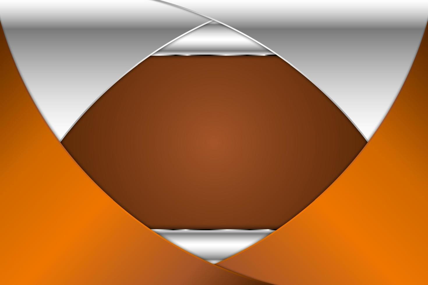 Luxury orange metallic background vector