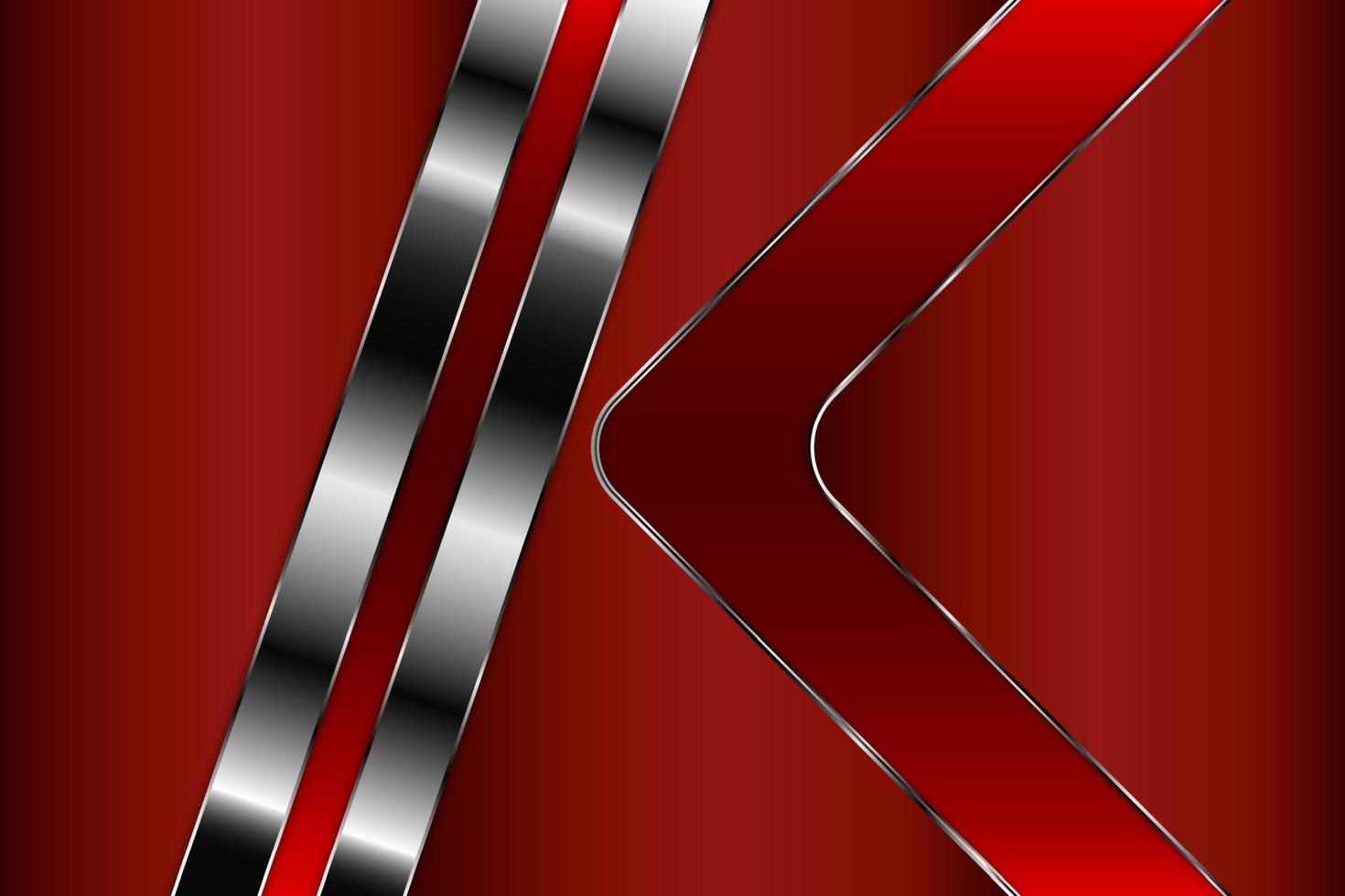Luxury metallic red background vector