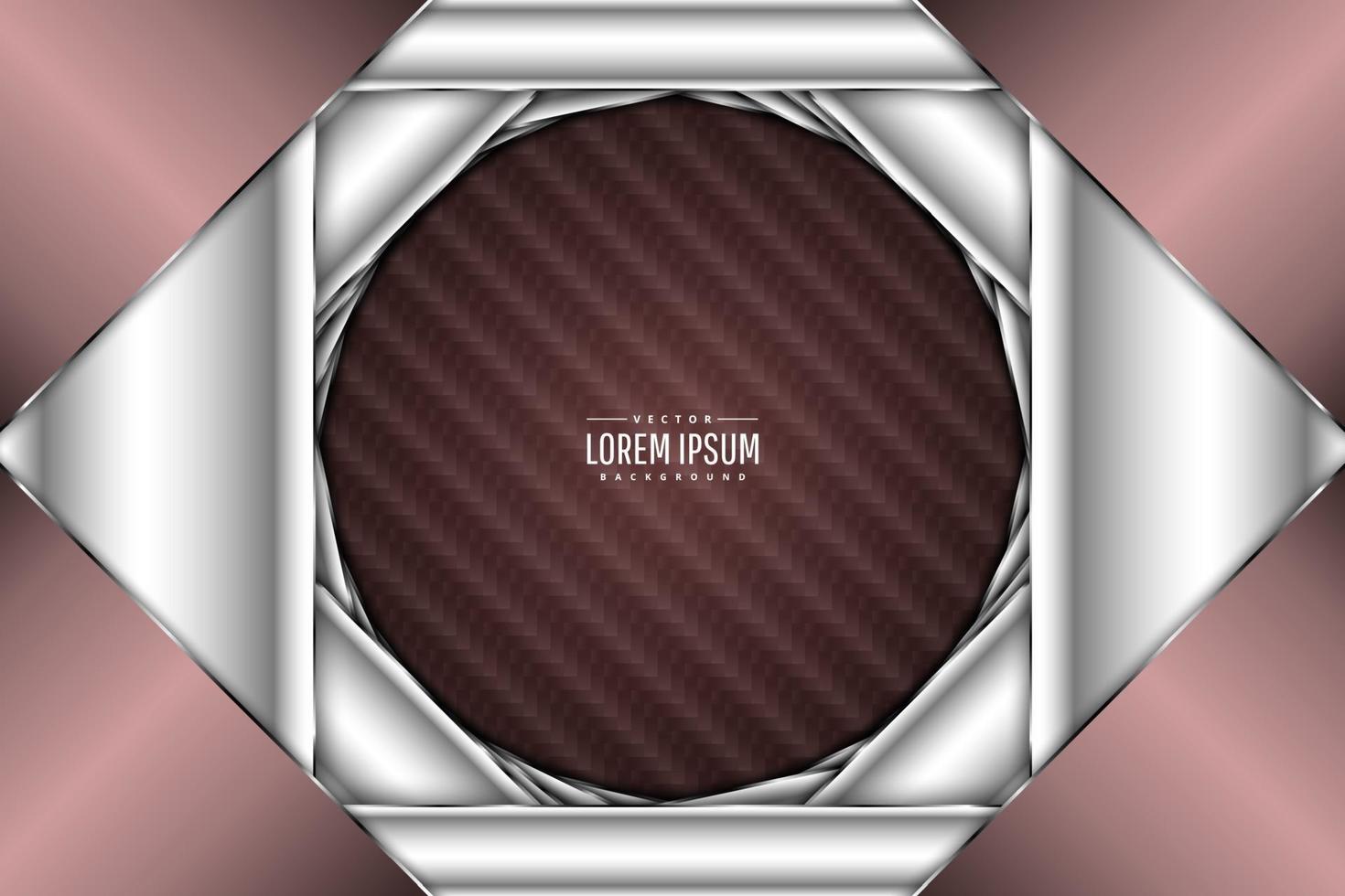 Metallic dark pink banner background vector