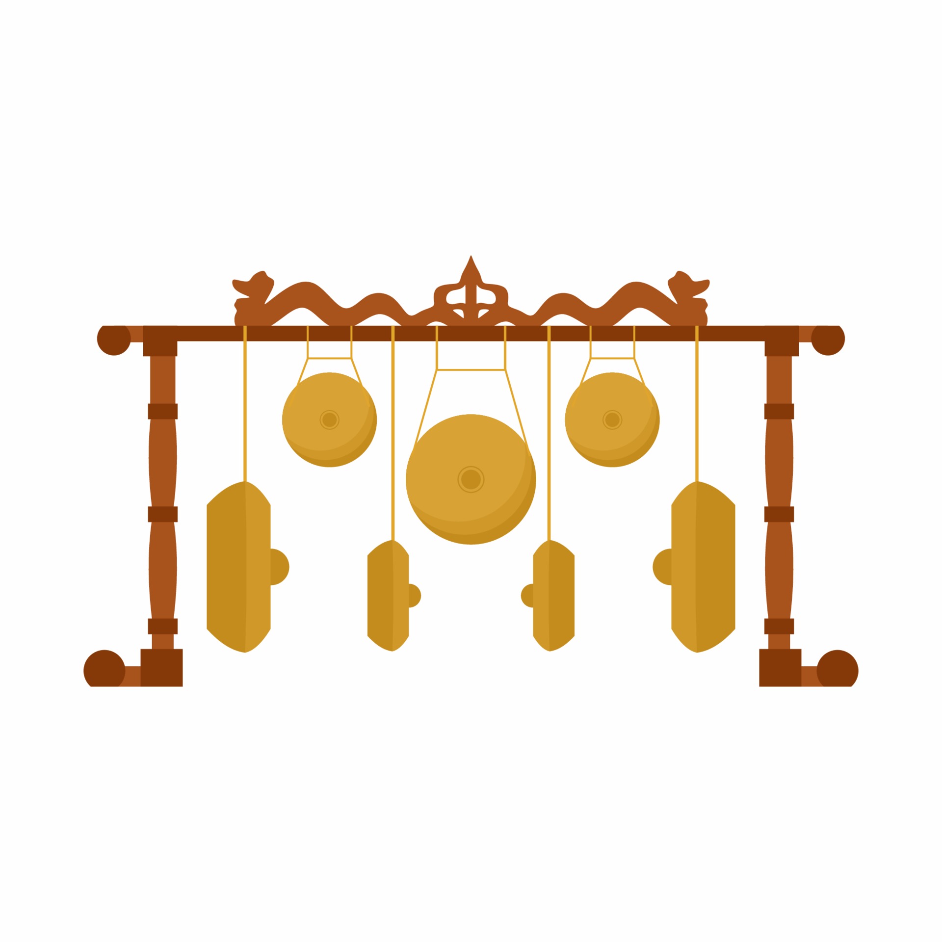 Vector icon of Kempul a traditional javanese instrument. This is