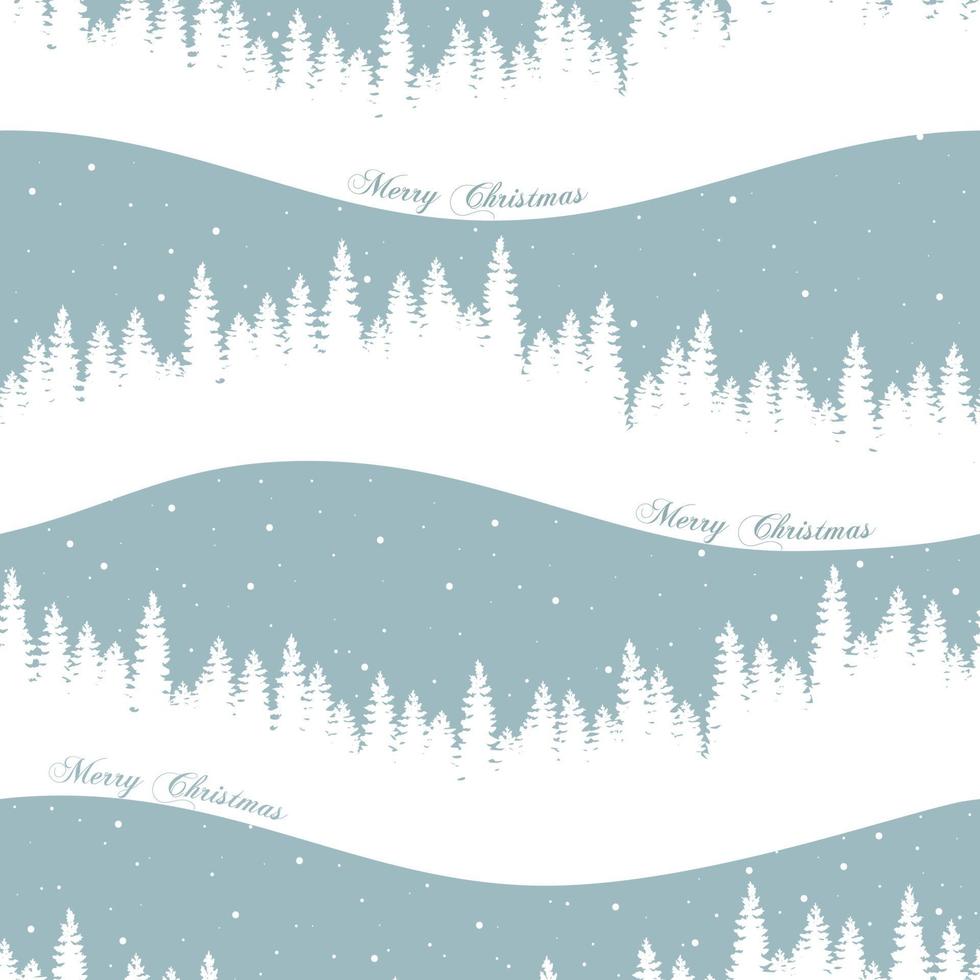 Seamless Christmas pattern. Print with Christmas trees and snowflakes. vector