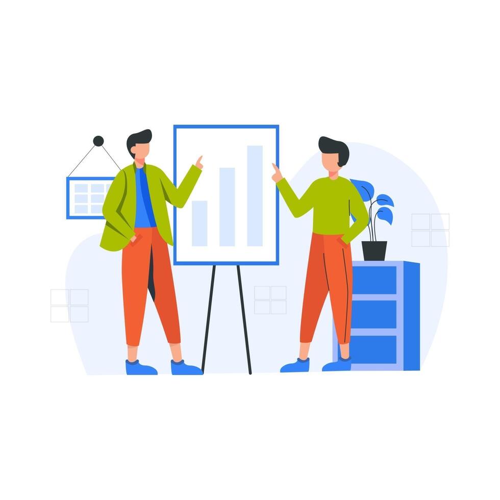Internet marketing promotes and analyzes advertisements on social media vector illustration