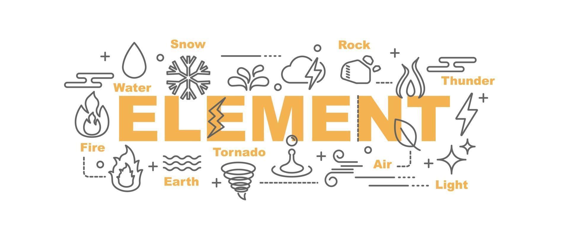 element vector banner