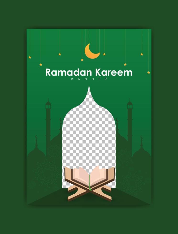 poster ramadan modern design vector
