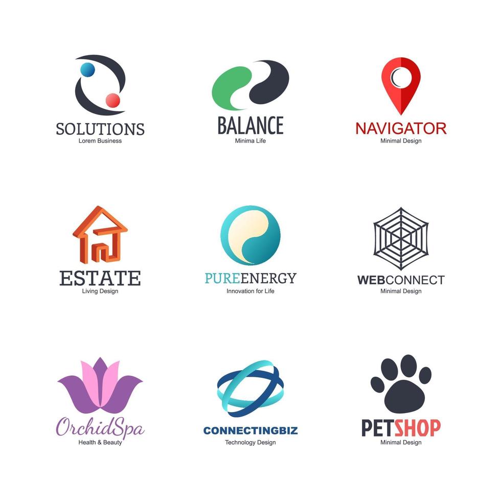 abstract logo design vector