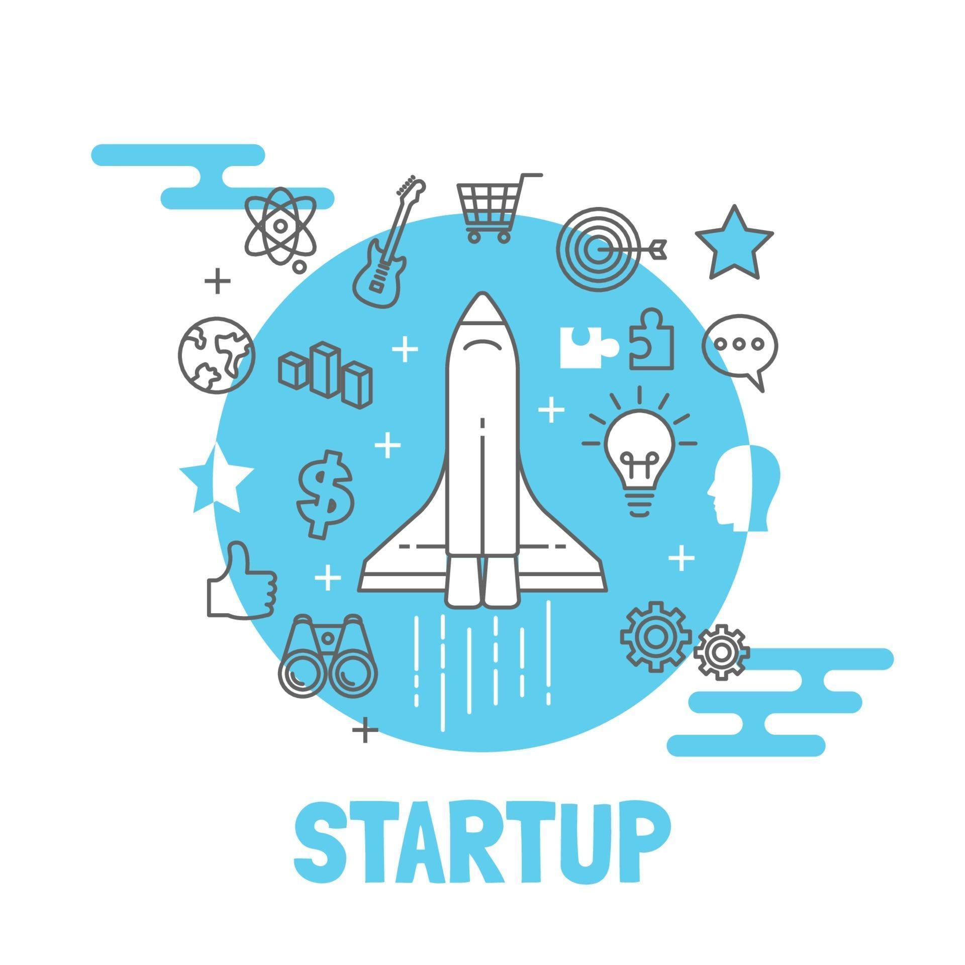 startup vector concept 2217162 Vector Art at Vecteezy