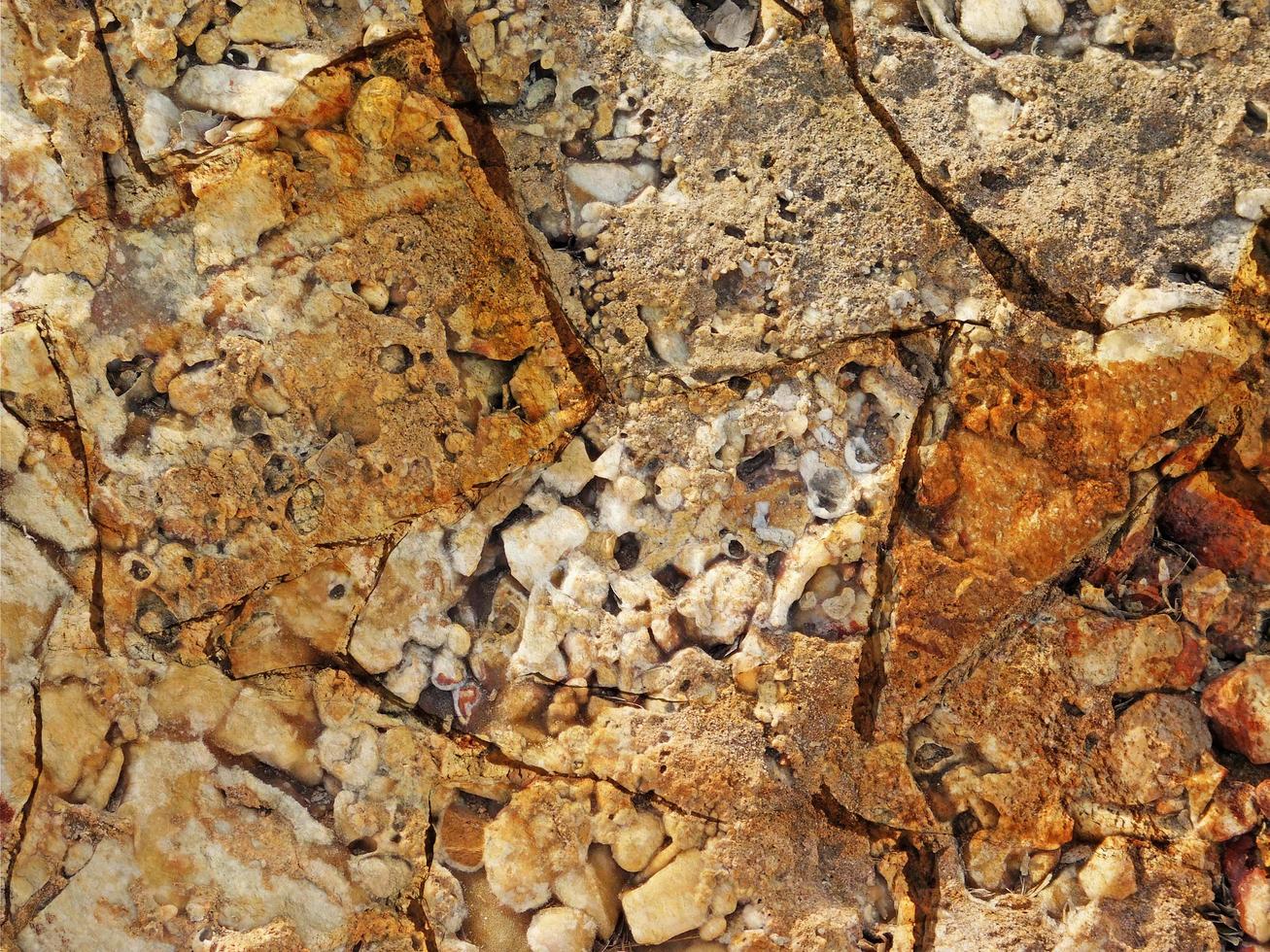 Close-up of stone or rock wall for background or texture photo