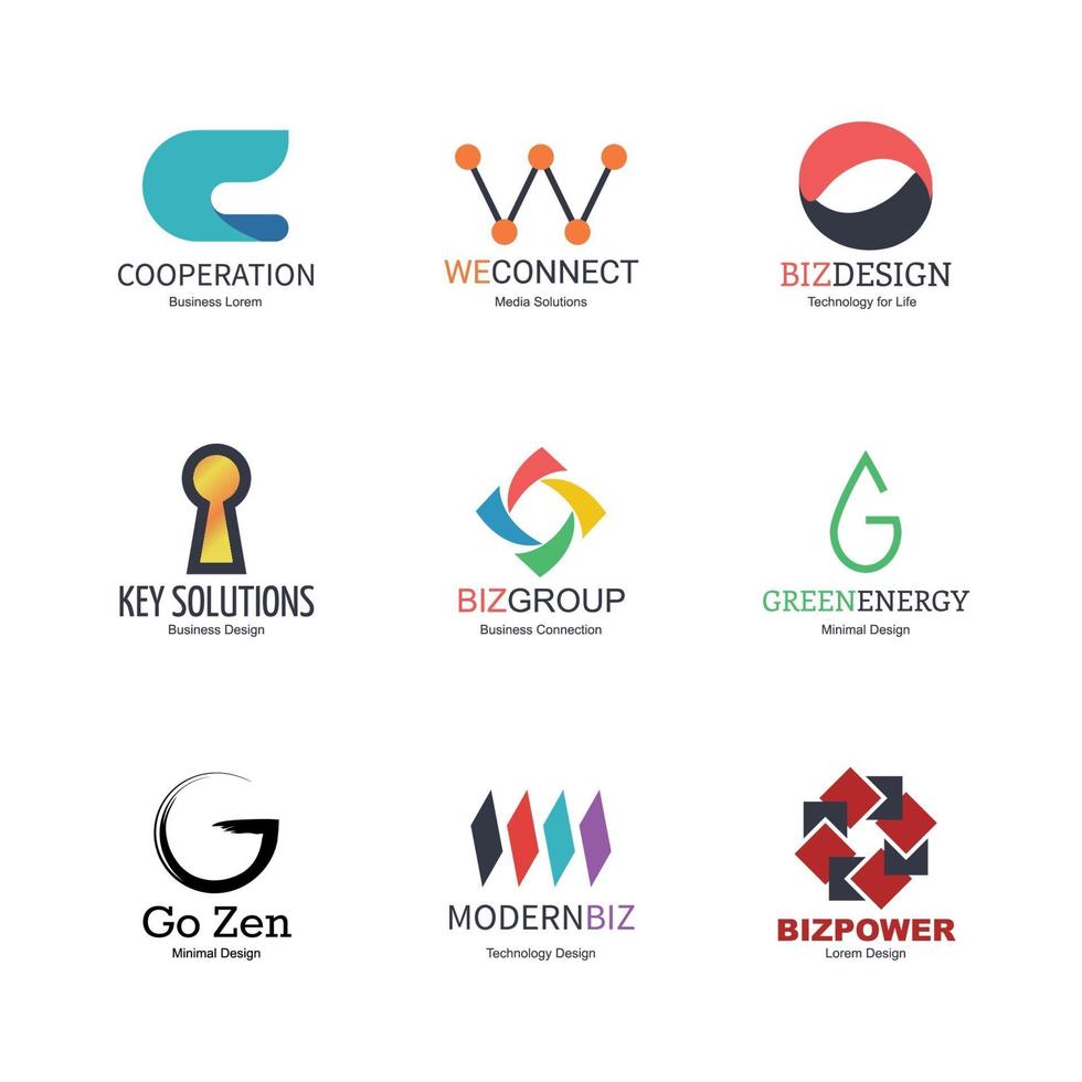 abstract logo design vector