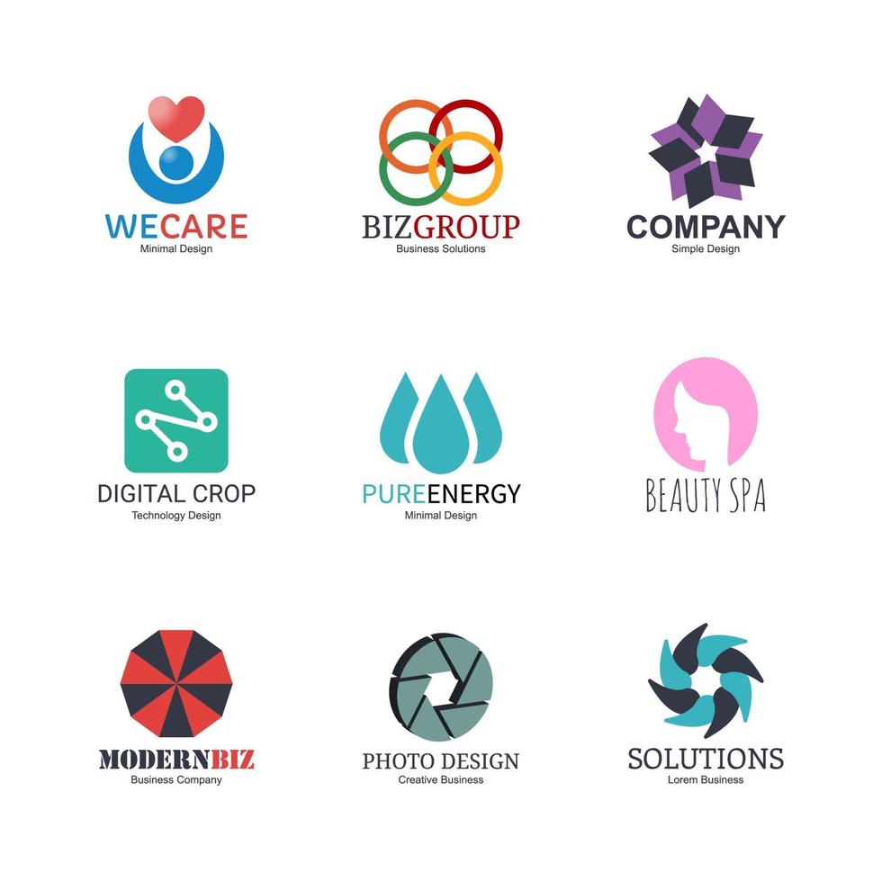 abstract logo design template vector