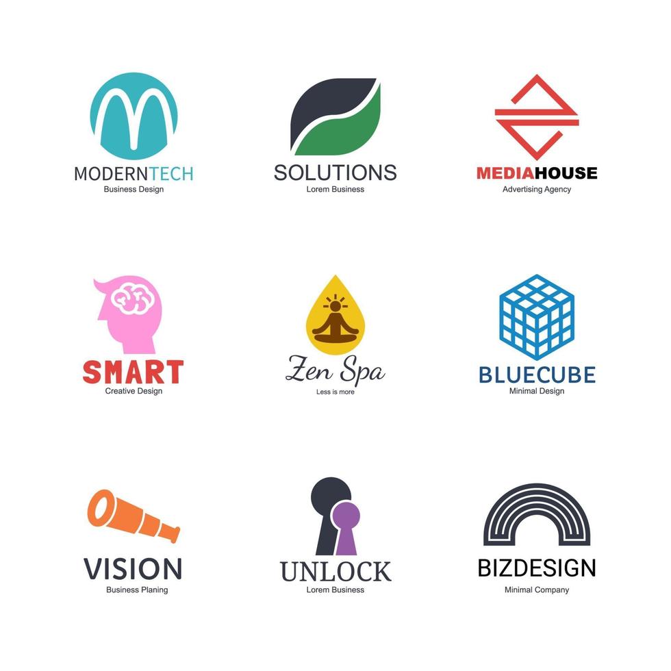 abstract logo design vector