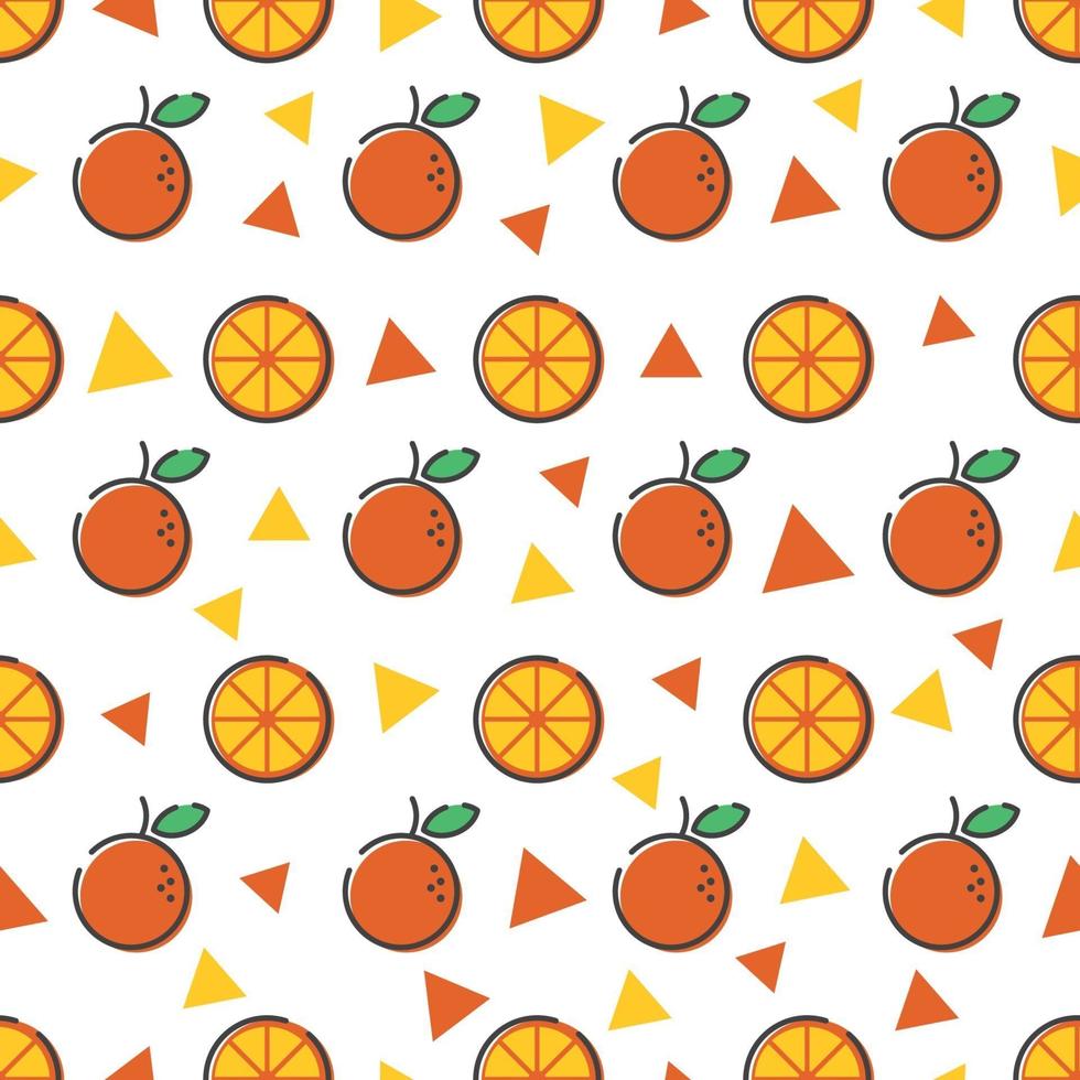 orange seamless pattern background vector