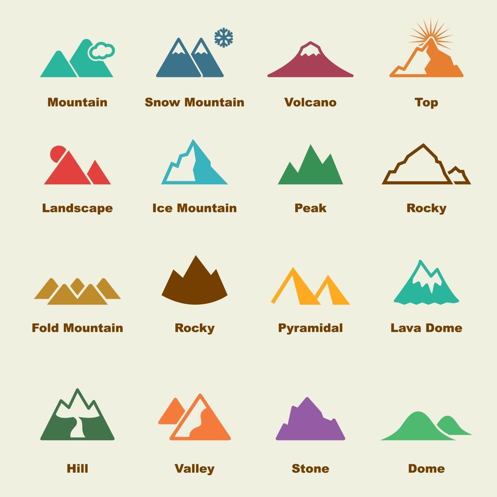 mountain vector elements