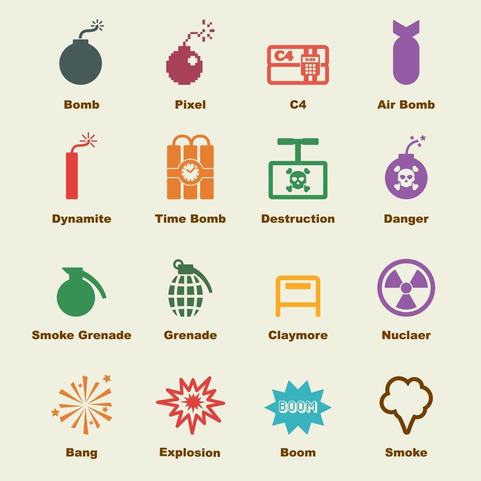 bomb vector elements