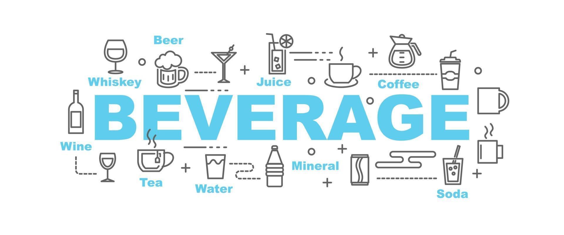 beverage vector banner