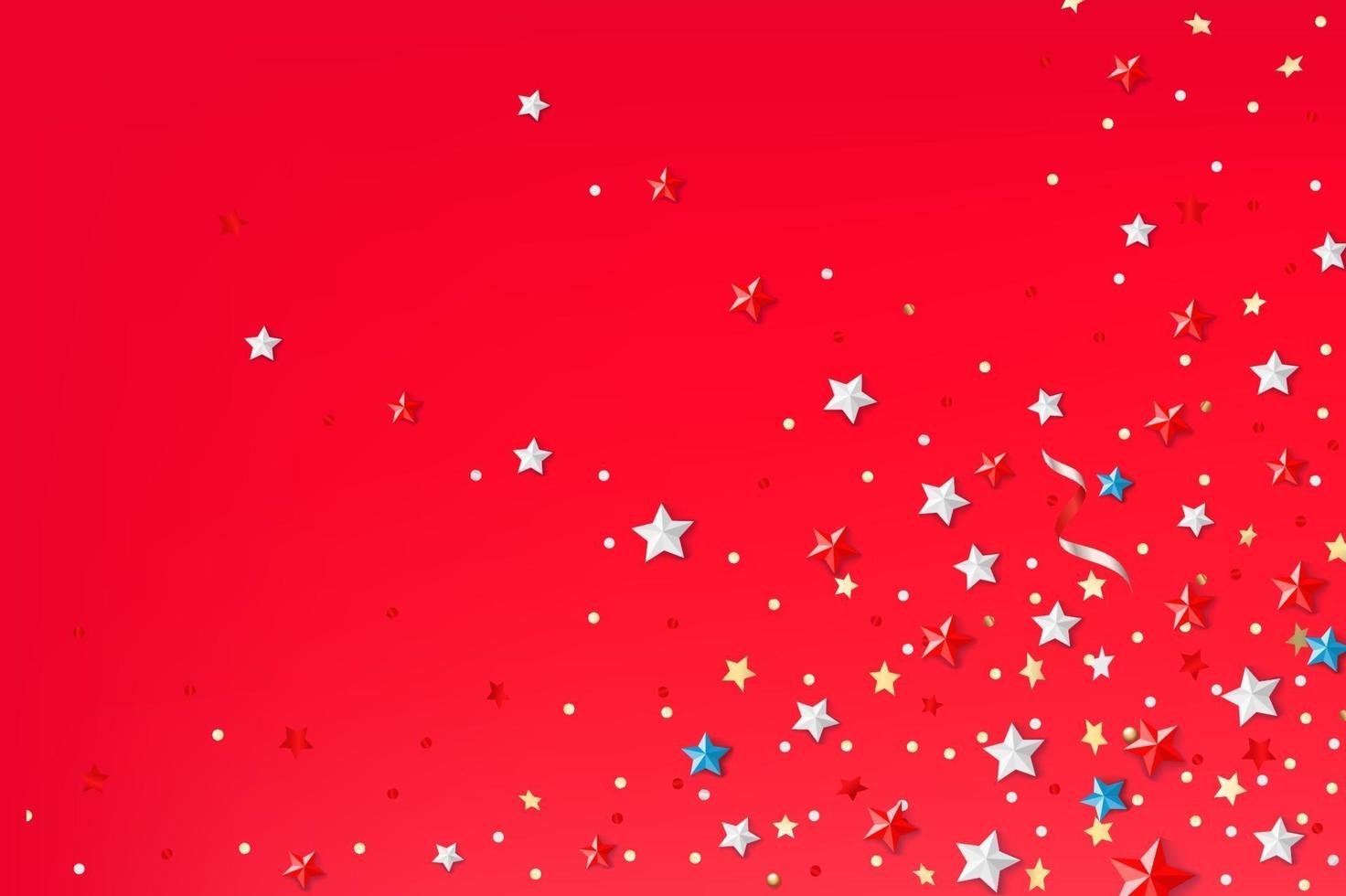 Abstract background with color stars vector