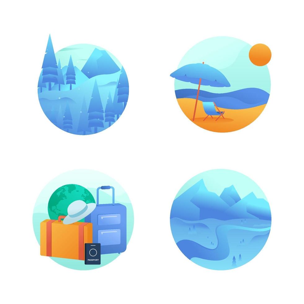 Holiday Badge Set vector