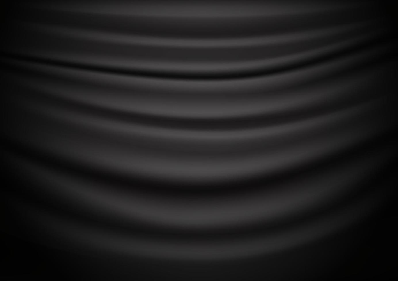 Black drapery Abstract vector background