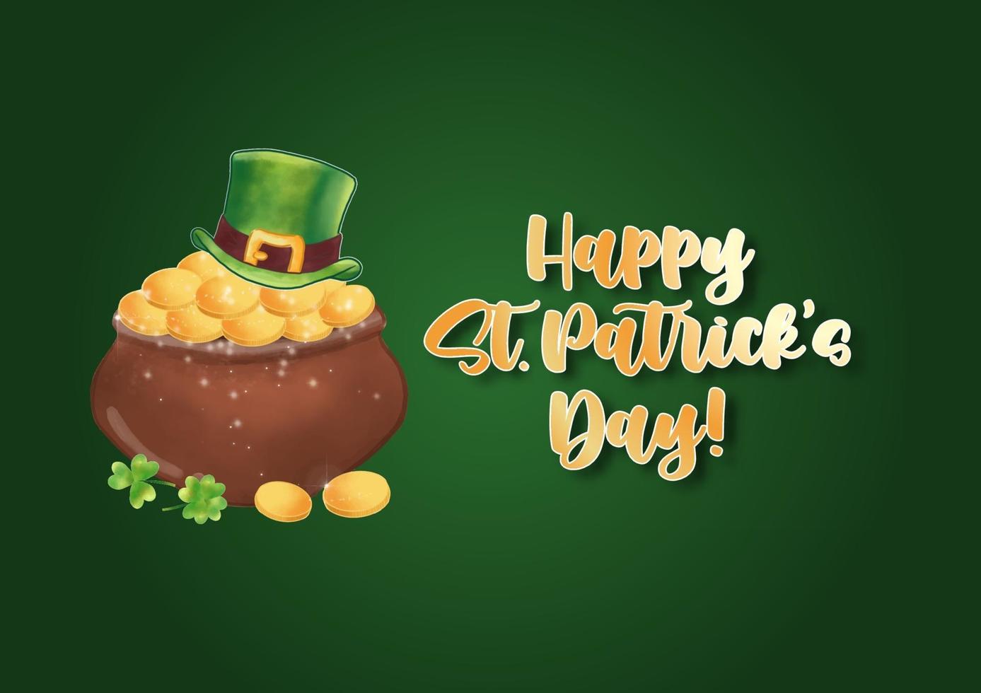 feliz st. Ilustración de vector de fondo del día de San Patricio