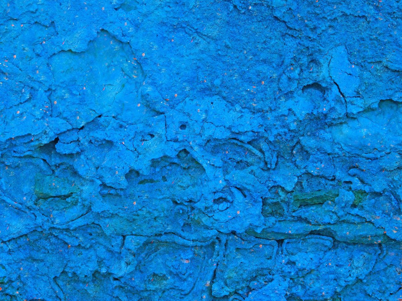 Close-up of blue stone or rock wall for background or texture photo