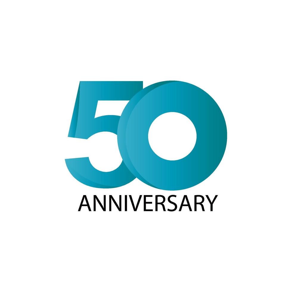 50 years anniversary celebration vector template design illustration ...