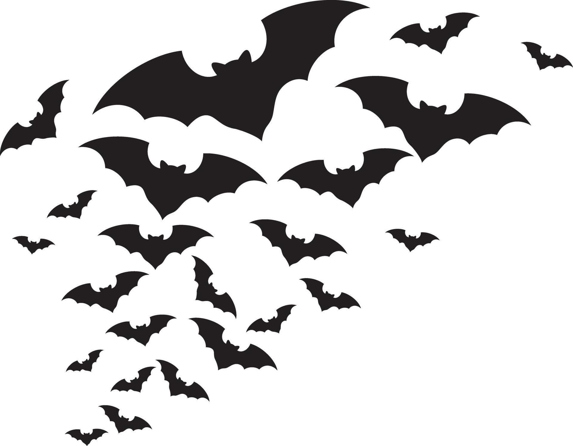 Flock of bats vector illustration 2219479 Vector Art at Vecteezy