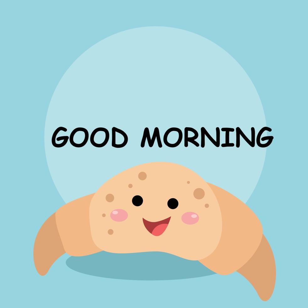 Cute sea lion smile good morning character vector template design ...