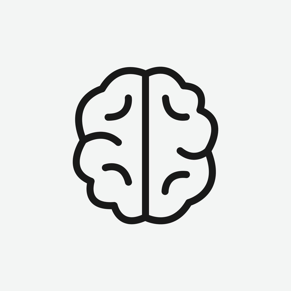 vector illustration of brain icon