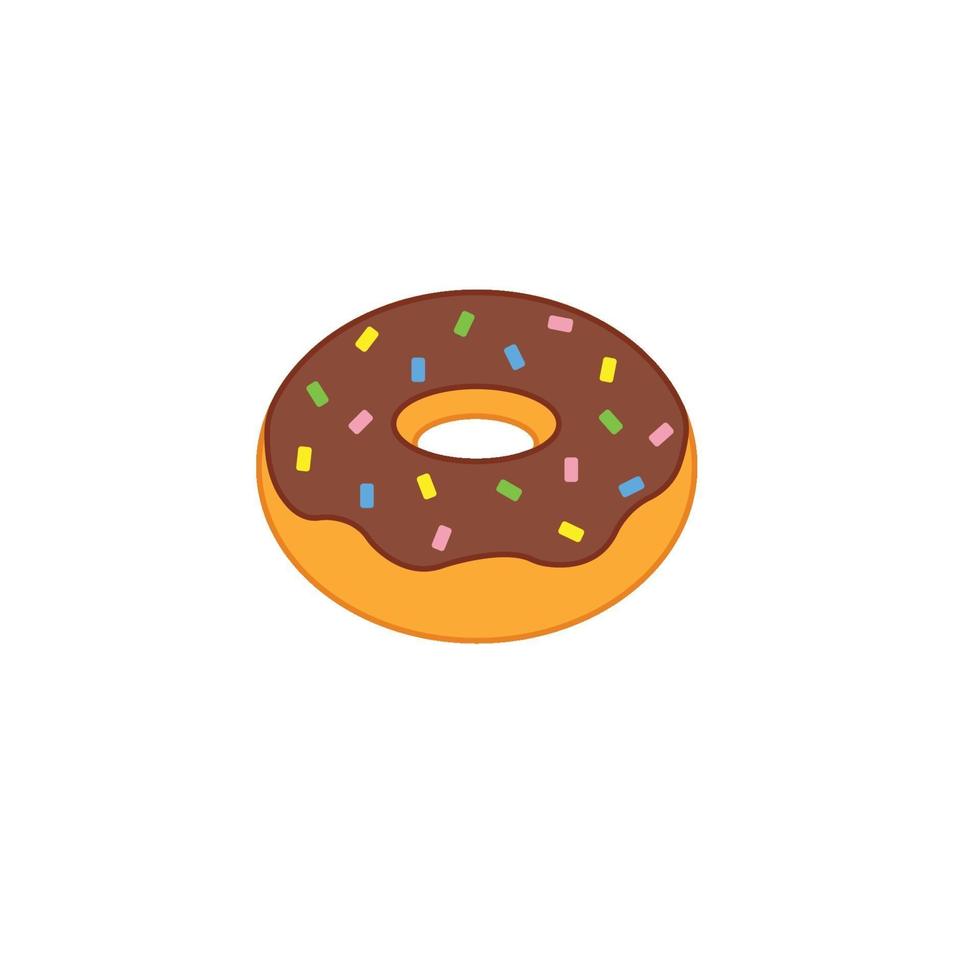 icono de vector de donut. dulce icono de ilustración vectorial. delicioso, postres firman icono.