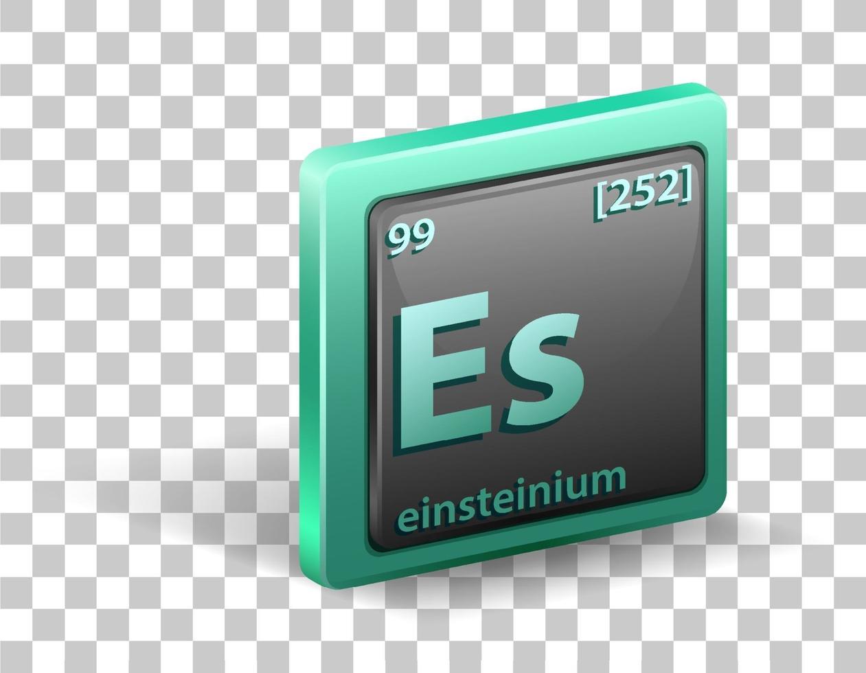 Einsteinium chemical element vector