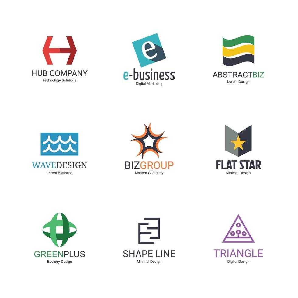 abstract logo design vector